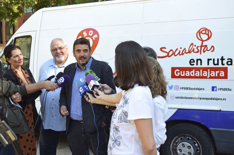El PSOE de Guadalajara iniciará en octubre la campaña ‘Socialistas en Ruta’, con la que viajará por toda la provincia los próximos 4 años